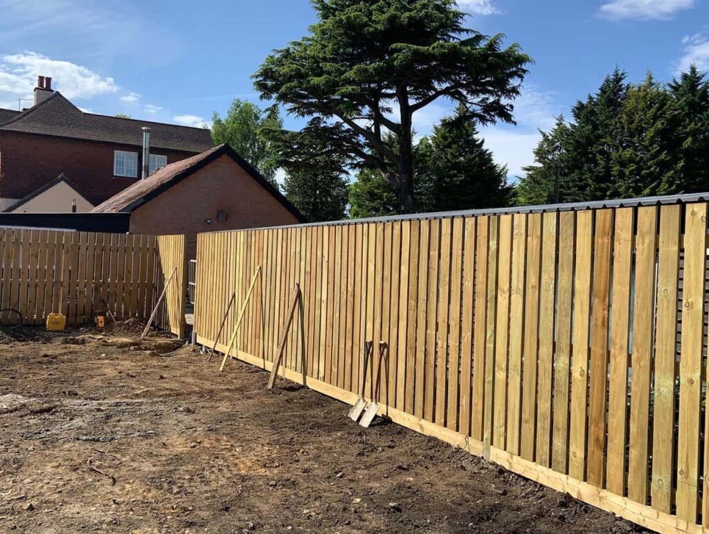 This is a photo of Bespoke custom fencing installed by Fast Fix Fencing Biggen Hill